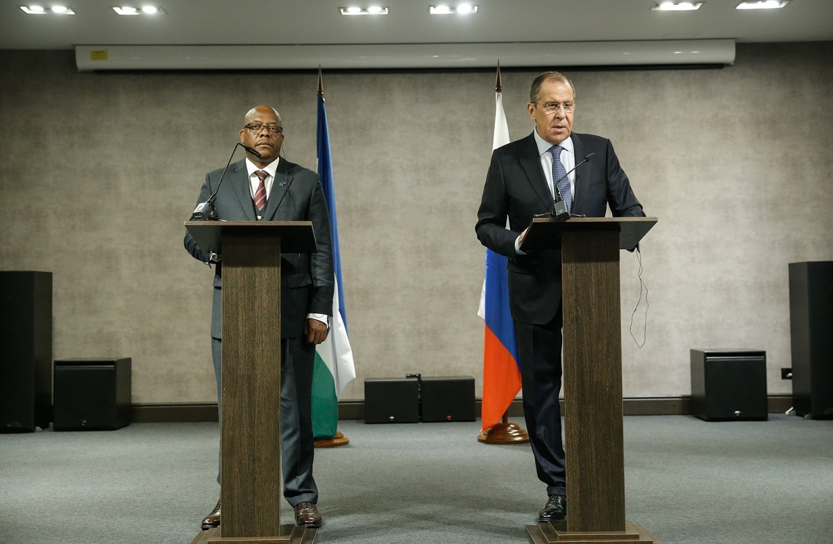 Foreign Minister Sergey Lavrov’s opening remarks and answers to media questions at a joint news conference following talks with Minister of Foreign Affairs and International Relations of the Kingdom of Lesotho Lesego Makgothi, Sochi, February 13, 2019