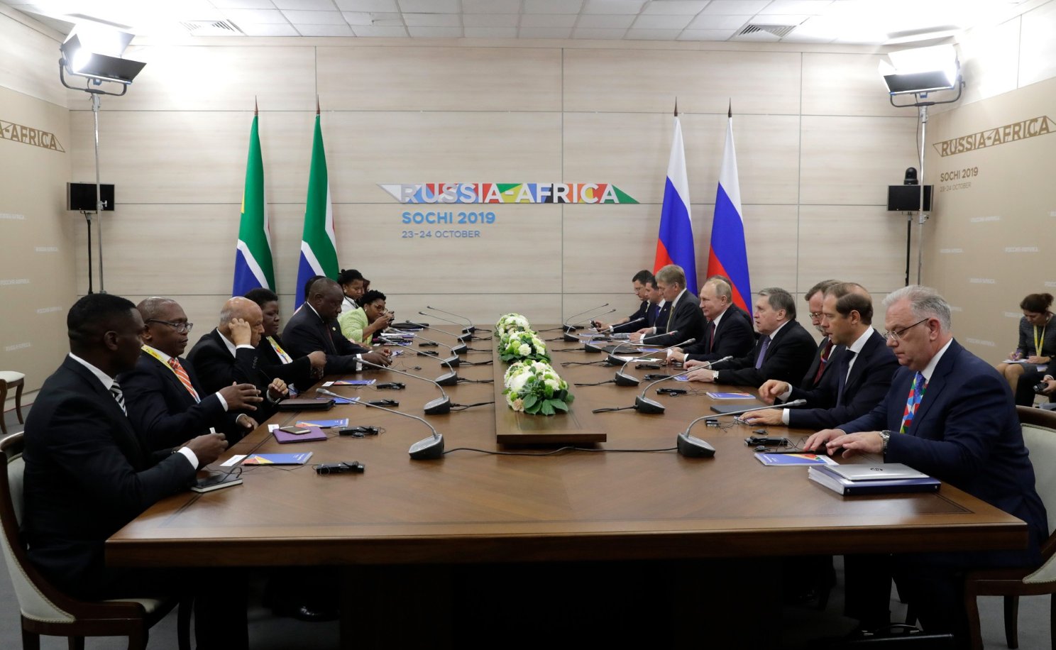 Meeting with President of South Africa Cyril Ramaphosa