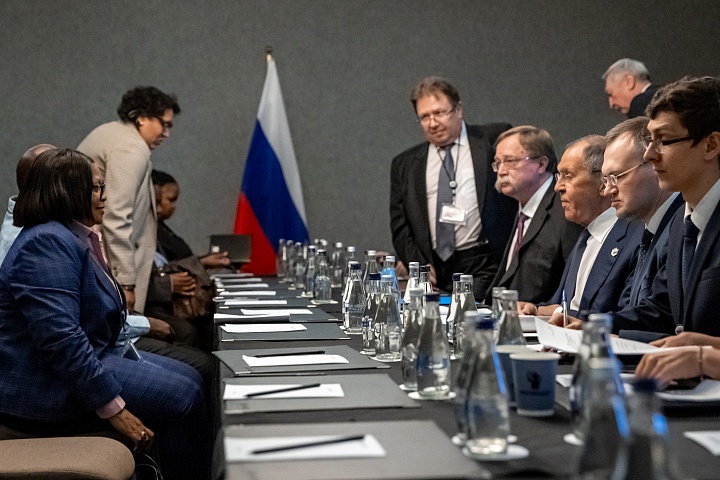 Foreign Minister Sergey Lavrov’s opening remarks during his meeting with First Deputy Secretary-General of the African National Congress (ANC) Nomvula Paula Mokonyane, and representatives of the leadership of the South African Communist Party and the Congress of South African Trade Unions (Cosatu) on the sidelines of the BRICS Summit, Johannesburg, August 23, 2023
