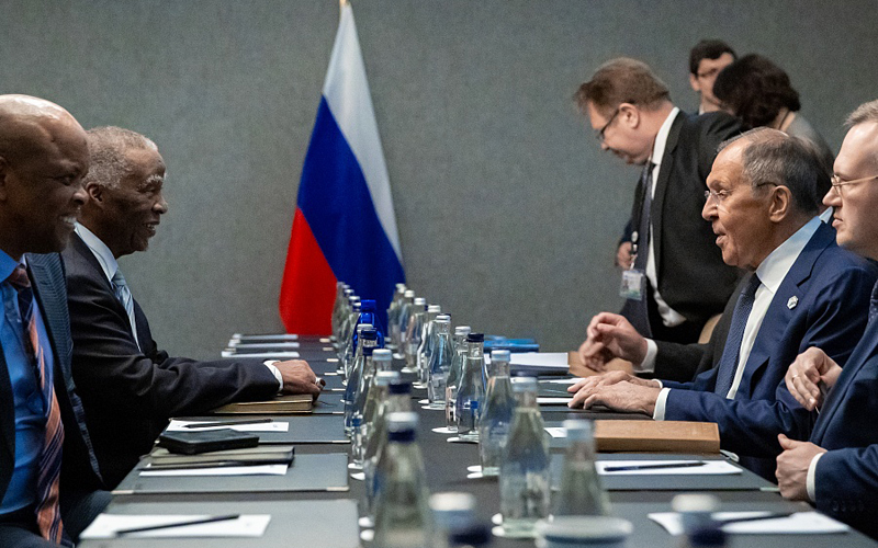 О встрече Министра иностранных дел Российской Федерации С.В.Лаврова с экс-президентом ЮАР Т.Мбеки «на полях» саммита БРИКС