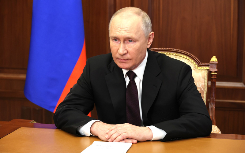 Видеообращение Президента Российской Федерации В.В.Путина к участникам Делового форума БРИКС